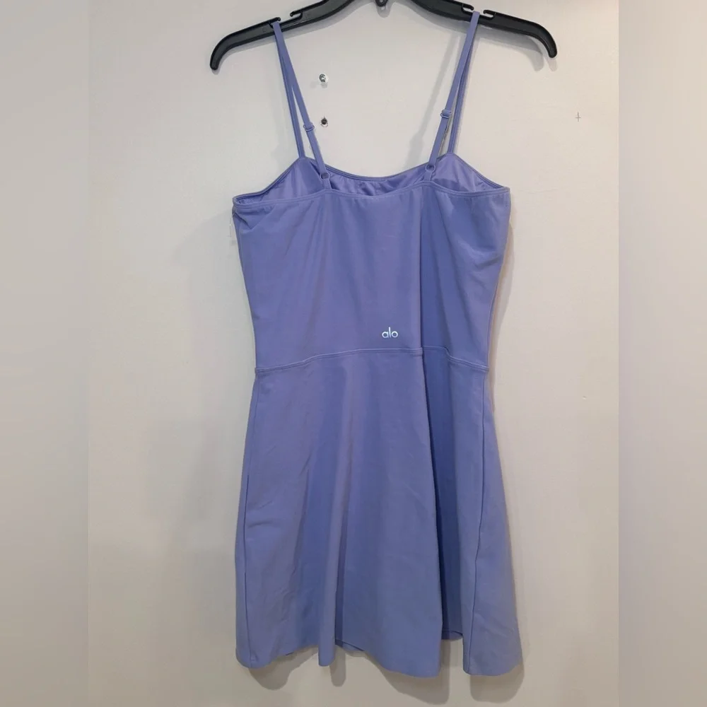 Alo Yoga Alosoft Courtside Tennis Dress lavender size large